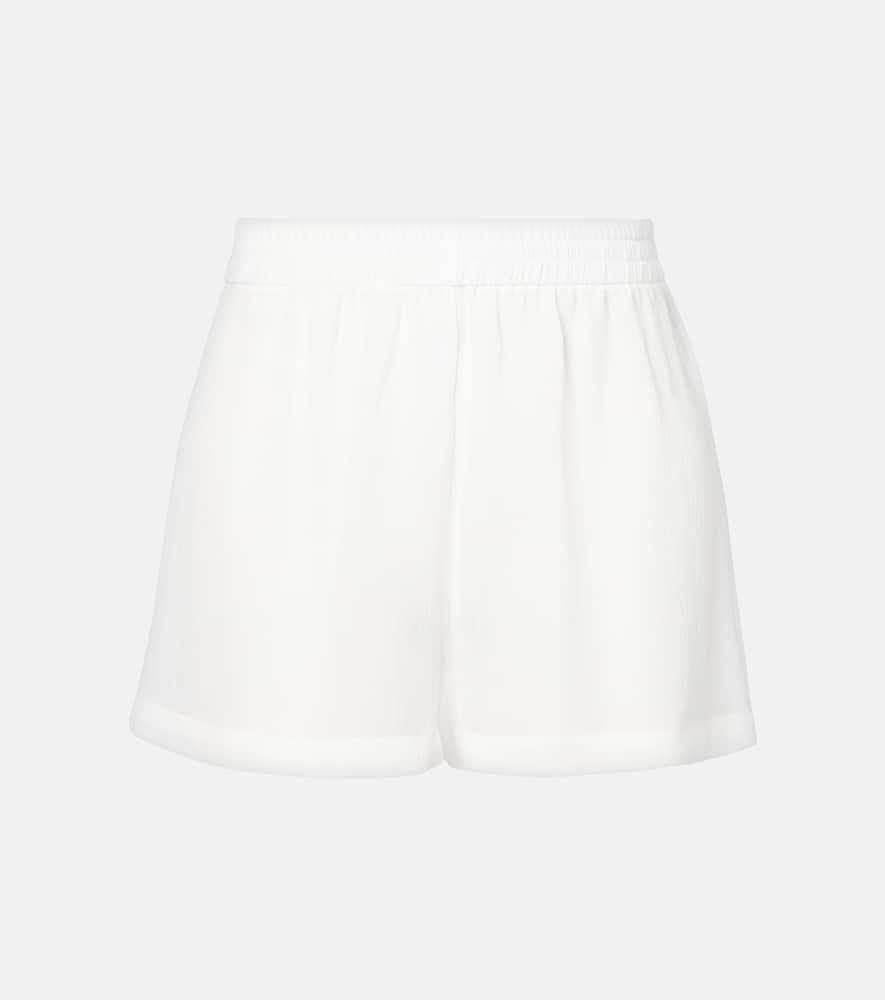 Sheer high-rise shorts