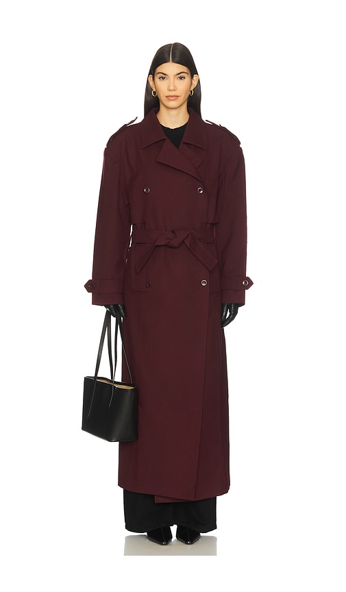 Mother of All Brooklyn Long Trench Coat in Black. - S also in L