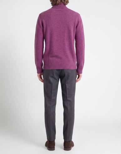 Man Turtleneck Mauve Size XS Virgin Wool