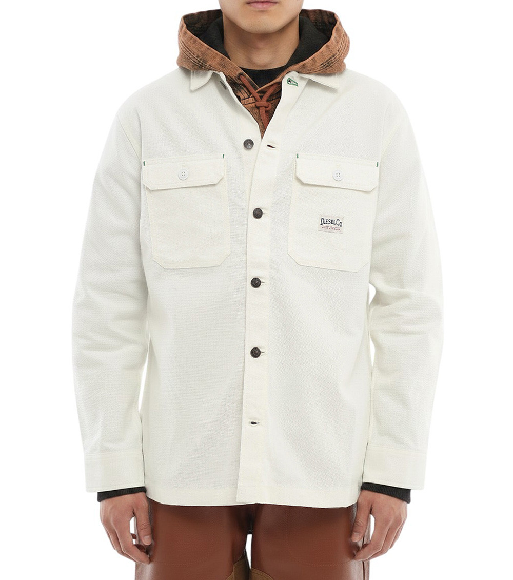 White Regular Overshirt