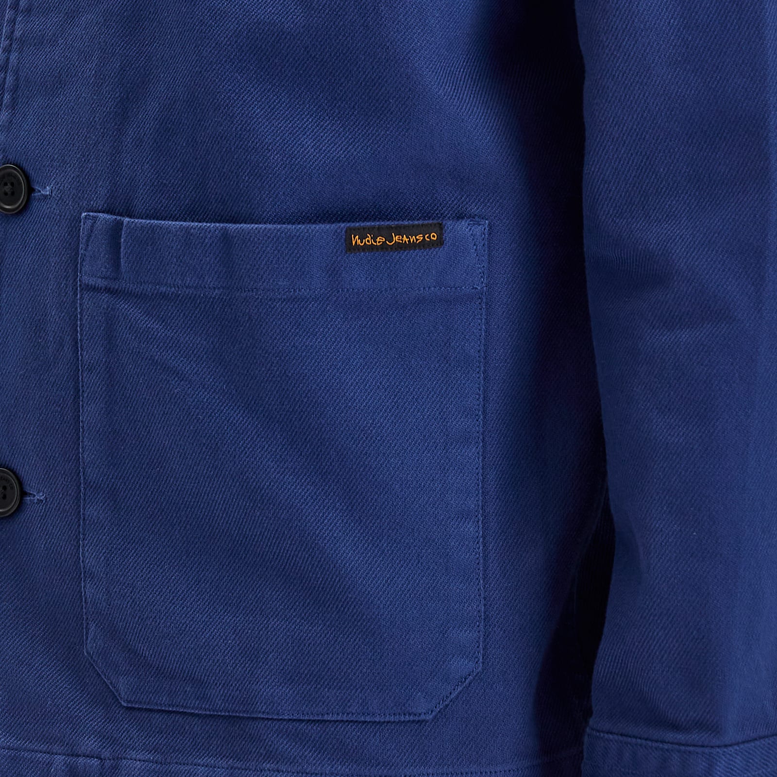 Nudie Jeans Co Men's Nudie Barney Worker Jacket in Mid Blue