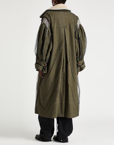 Woman Coat Military green Size 0 Wool