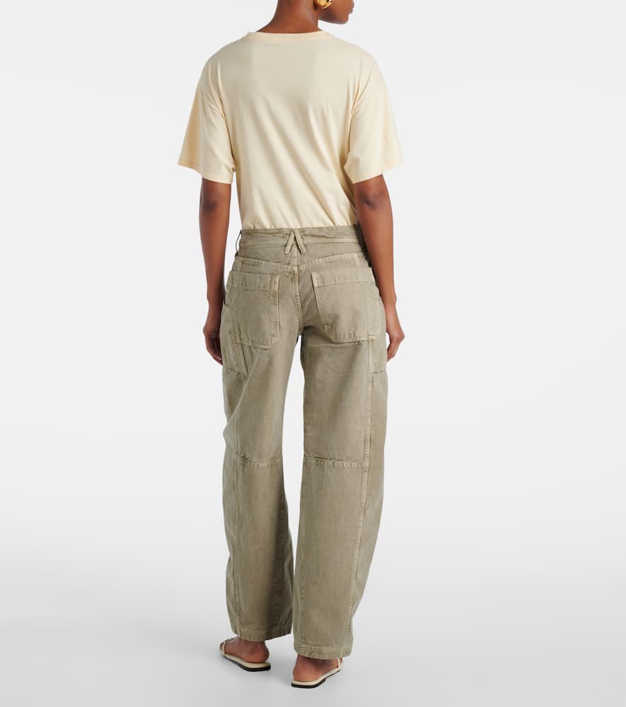 Rookie cotton barrel-leg cargo pants