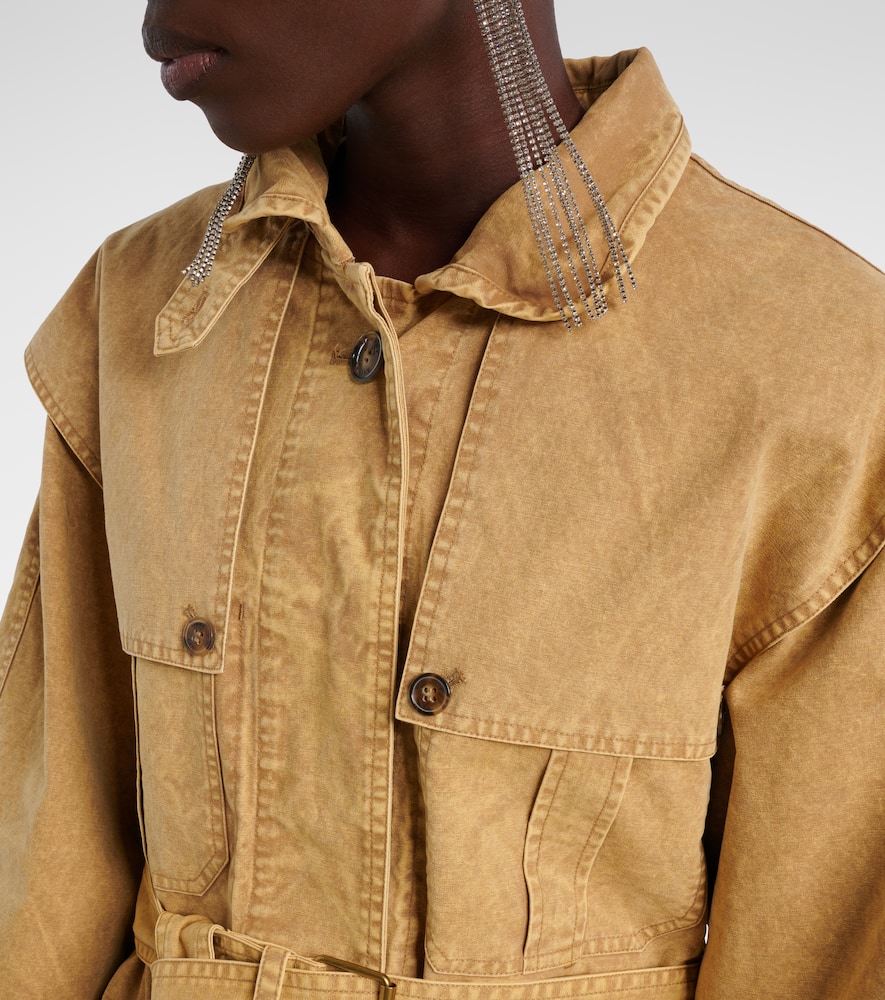 Michaela denim trench coat