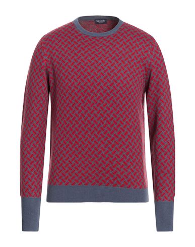Man Sweater Red Size 42 Cashmere