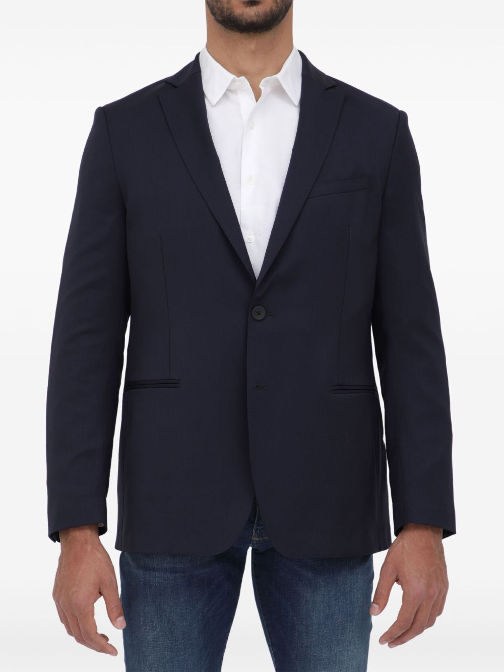 Virgin wool blazer - Blue