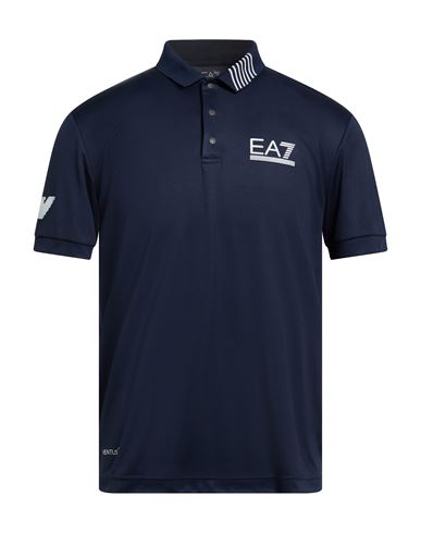 Man Polo shirt Midnight blue Size S Polyester