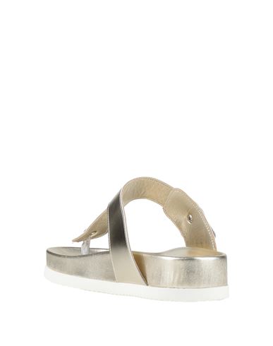 Woman Thong sandal Gold Size 6 Synthetisches Material