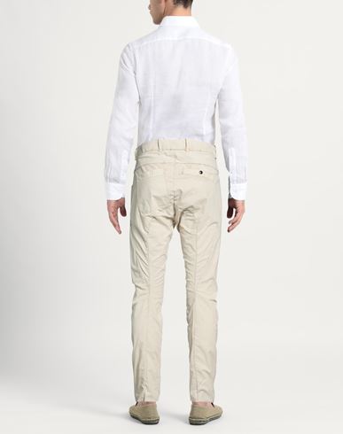 Man Pants Beige Size 32 Cotton, Elastane