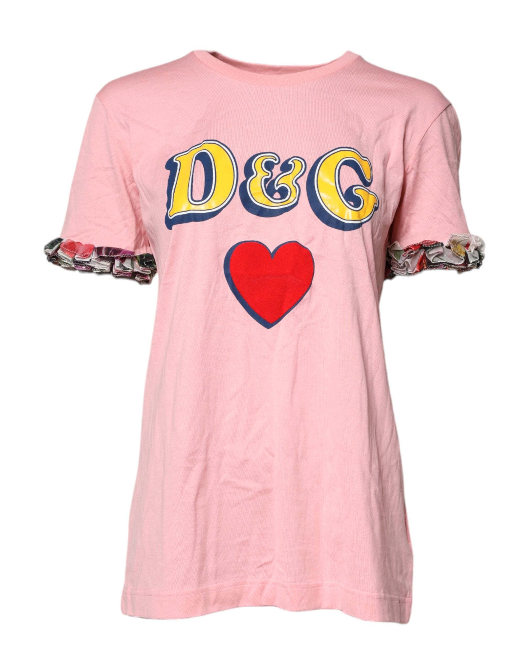 Logo-Print Cotton T-Shirt — Pink