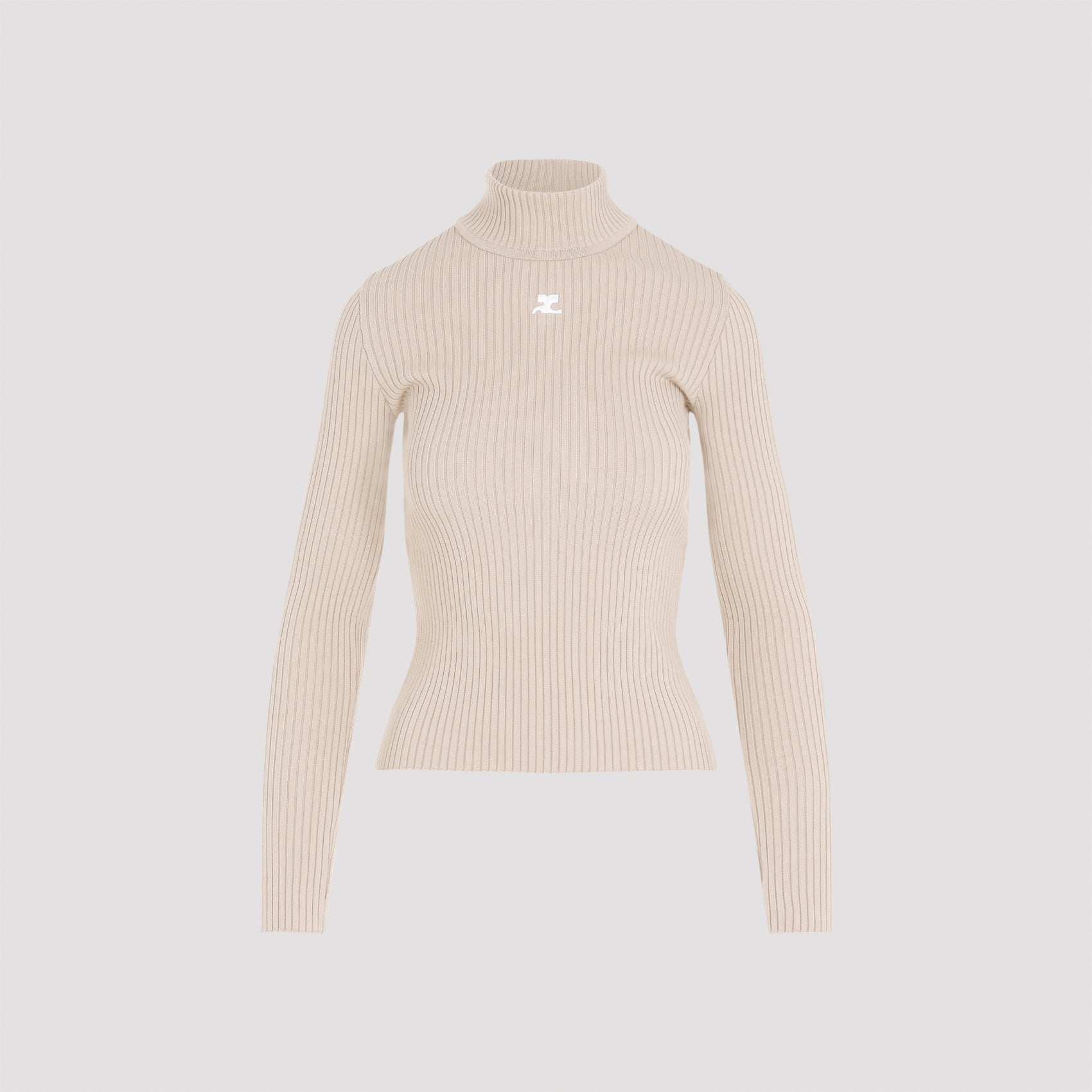 Roll Neck Ribbed Mini Pullover