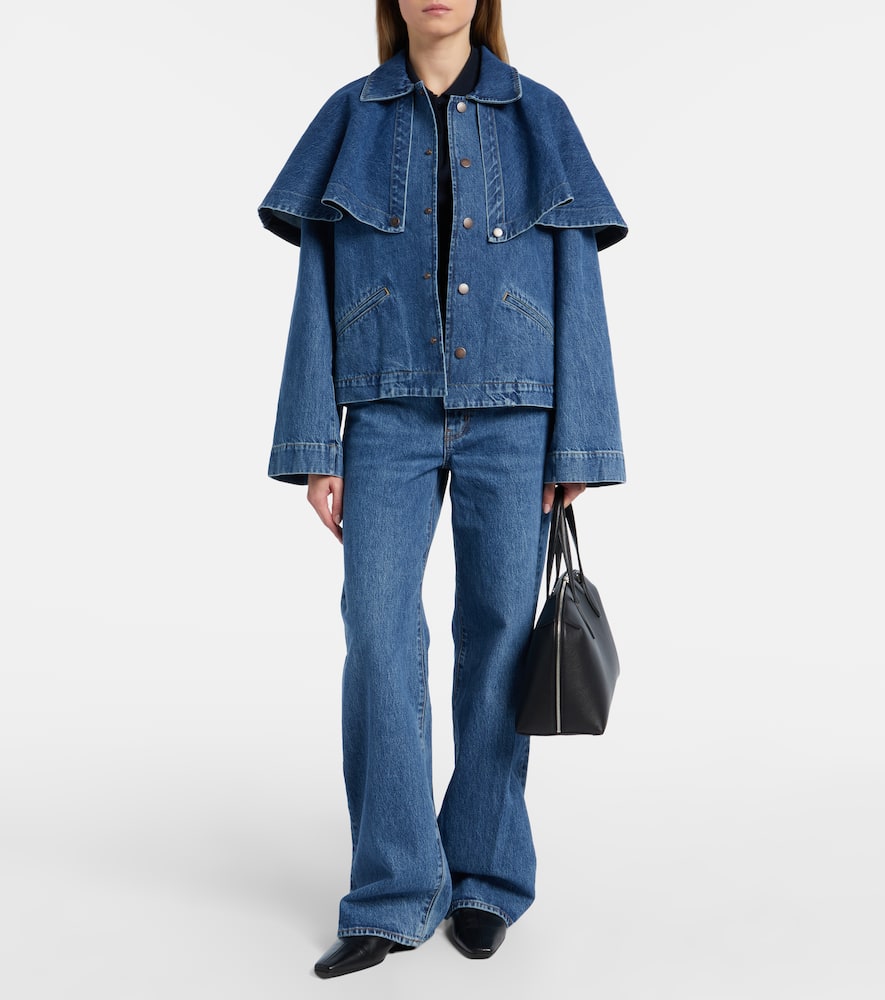 Cape denim jacket