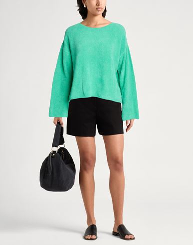 Woman Sweater Green Size S Cotton, Polyamide