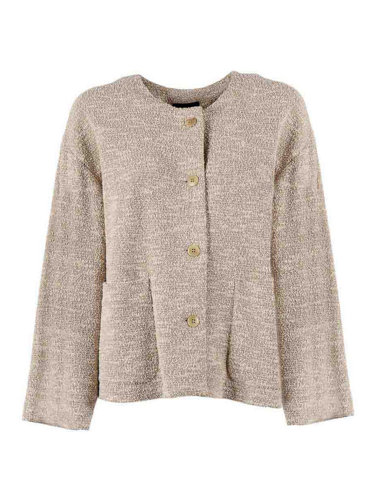 Cotton Blend Blazer Jacket