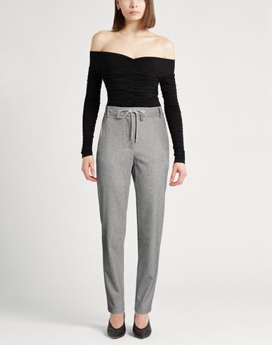 Woman Pants Grey Size 2 Wool, Cashmere, Elastane