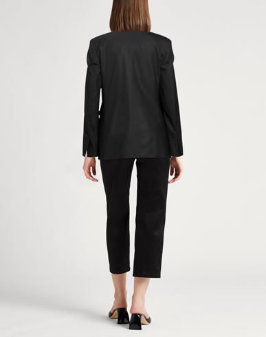 Woman Blazer Black Size 6 Polyester, Virgin Wool, Elastane