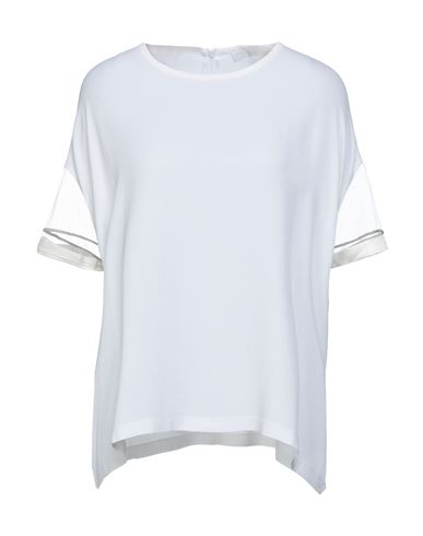 Woman Top Ivory Size 6 Acetate, Silk, Polyamide, Elastane, Ecobrass