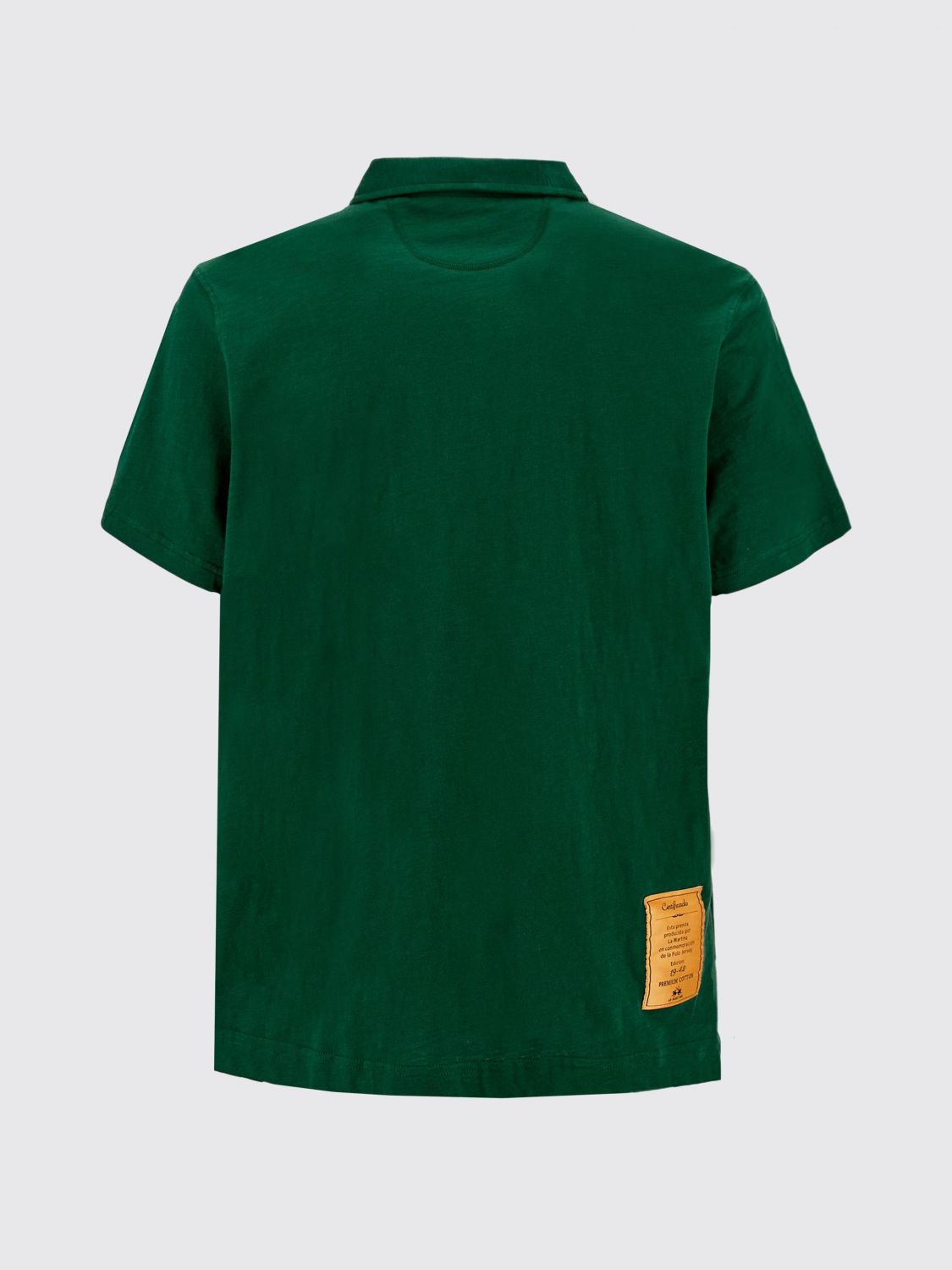 Polo Shirt Men color Forest Green