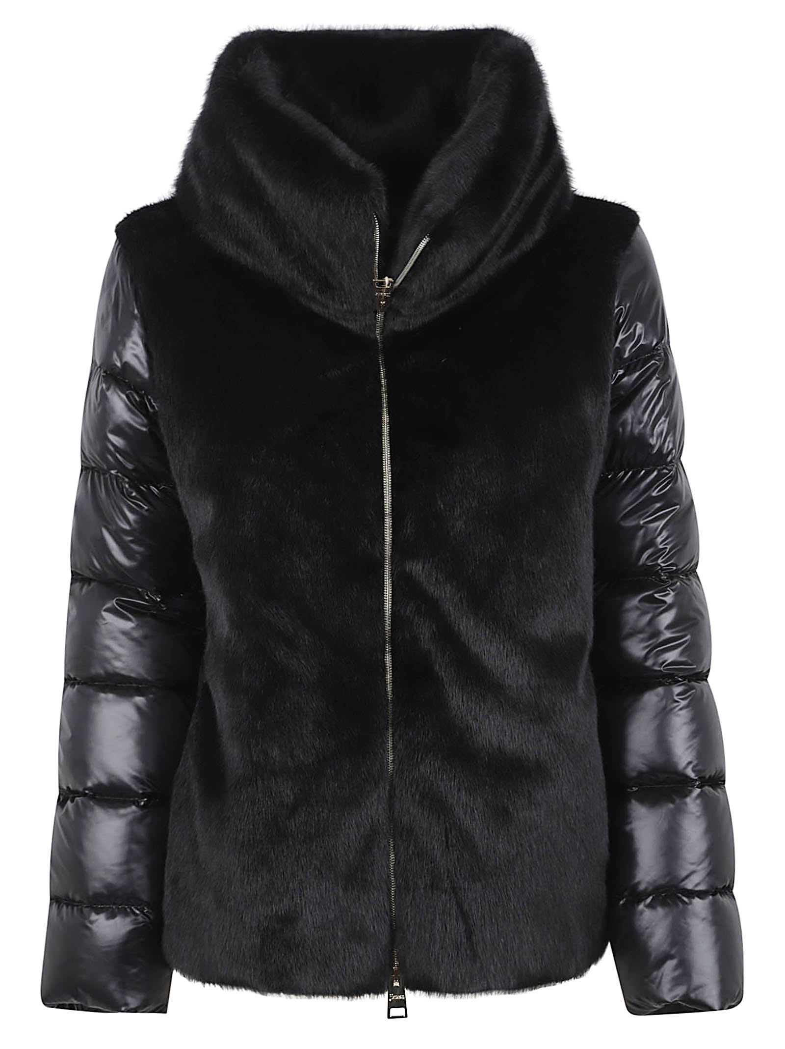 Faux Fur-Inserts Ultralight Padded Jacket