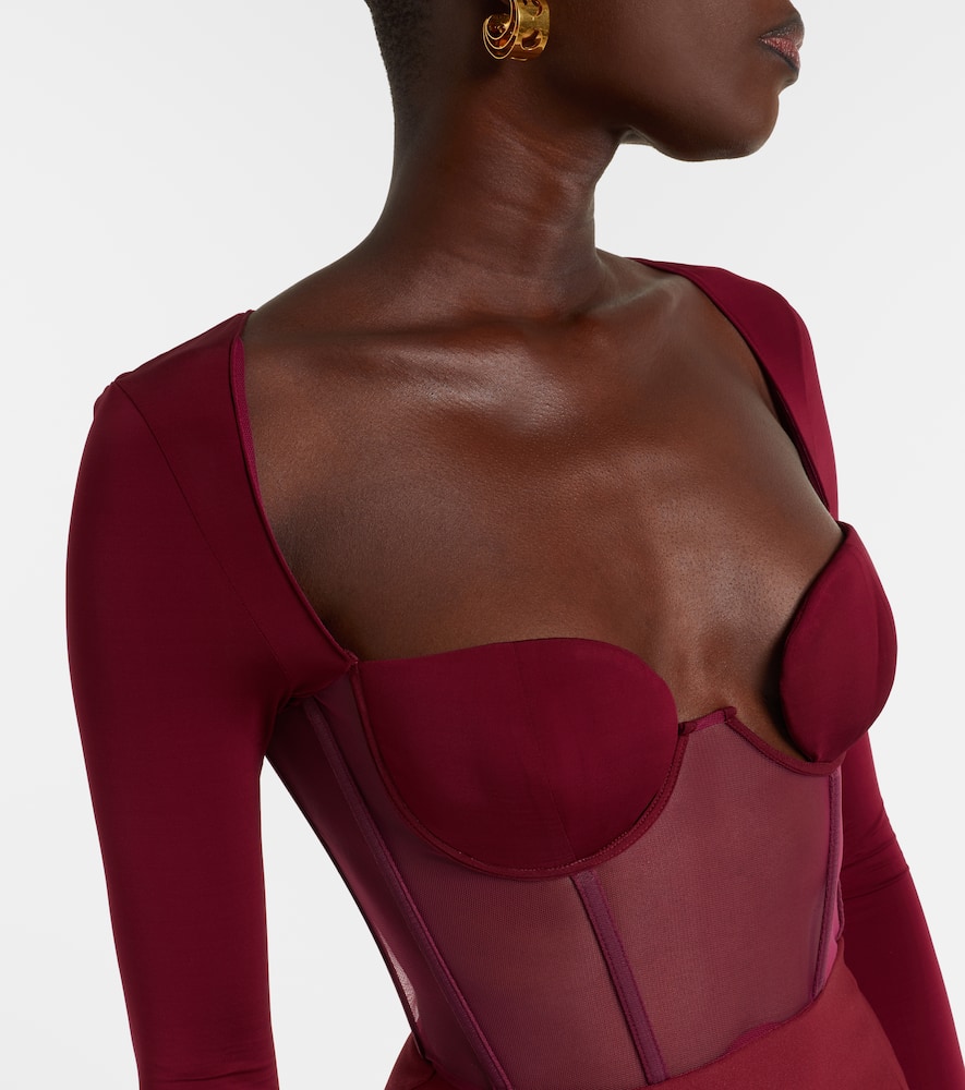 Paneled corset dress