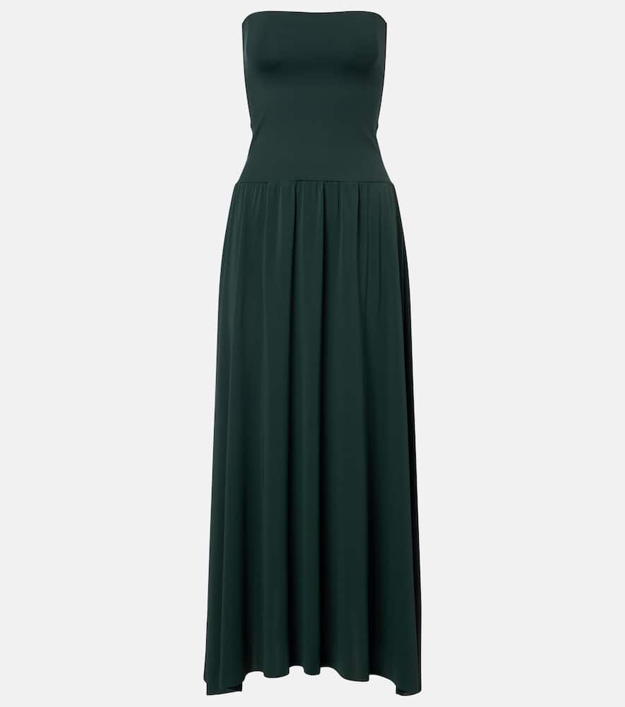 Oda jersey crêpe maxi dress