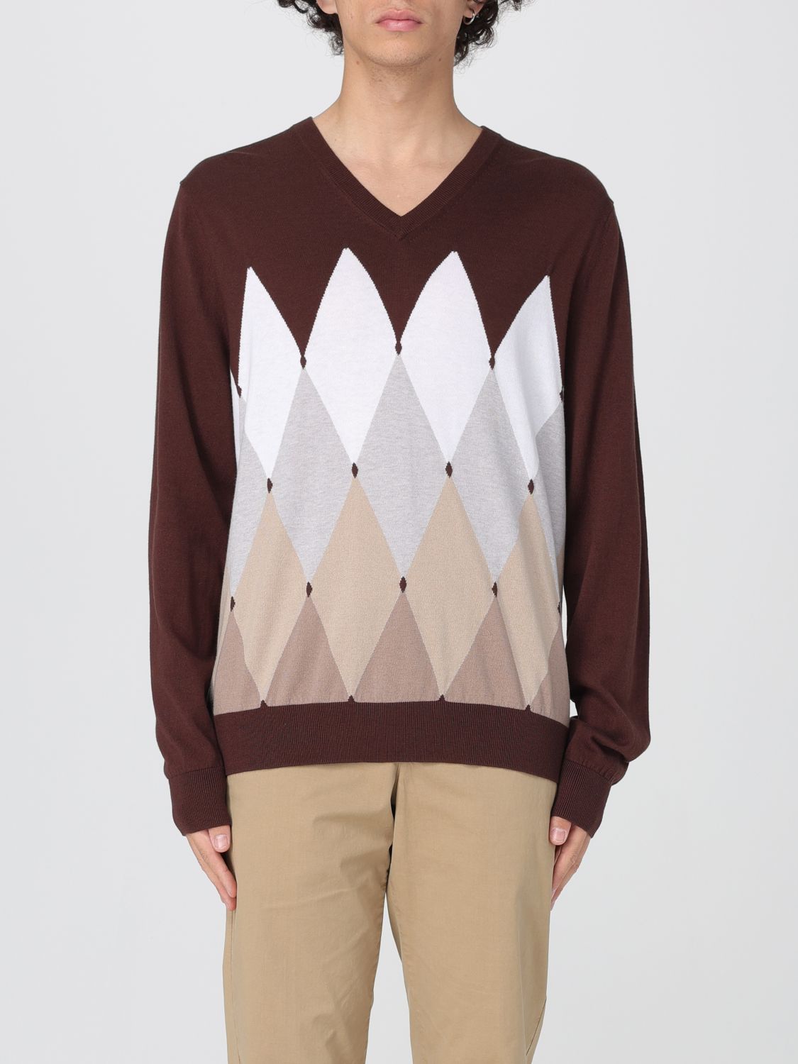 Cardigan BALLANTYNE Men color Brown
