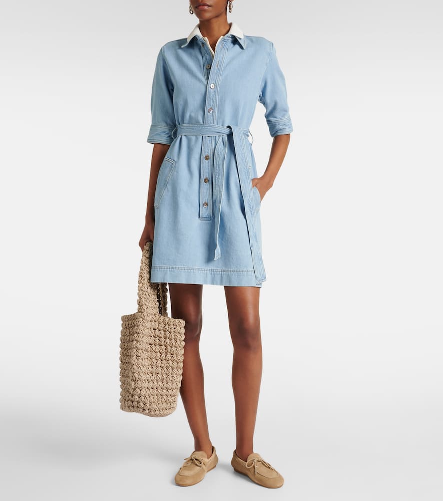 Denim shirt dress