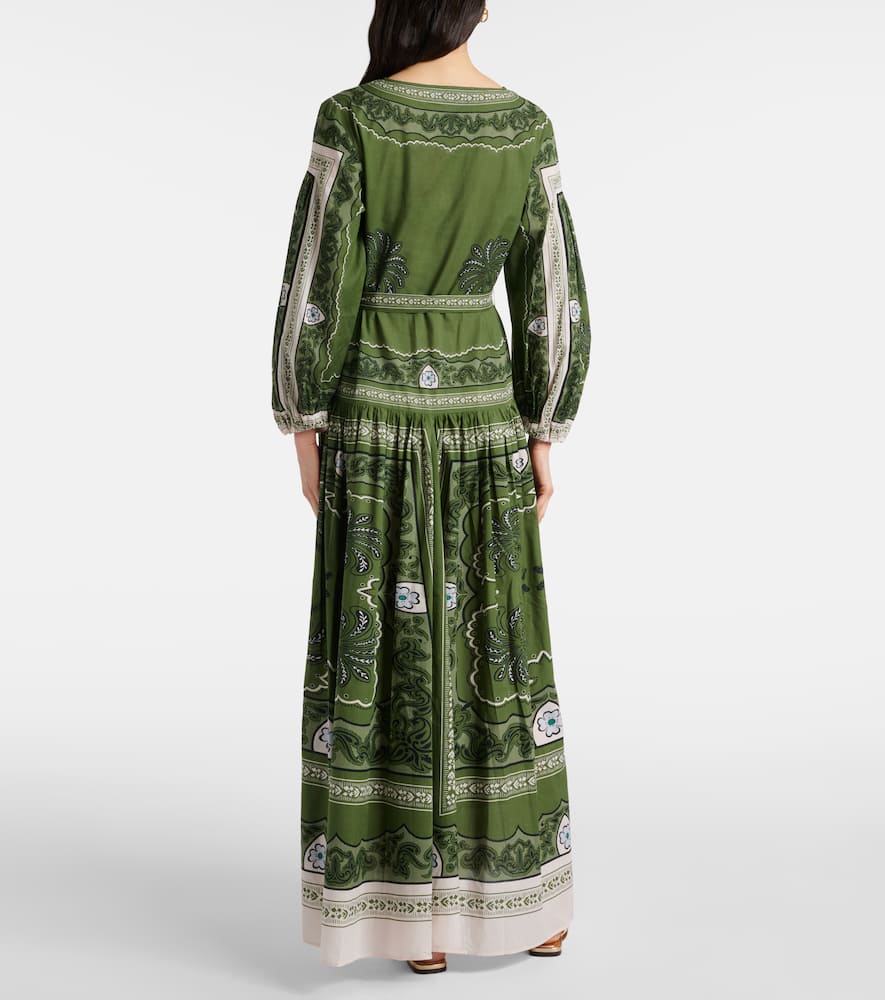 Viviana printed cotton muslin maxi dress