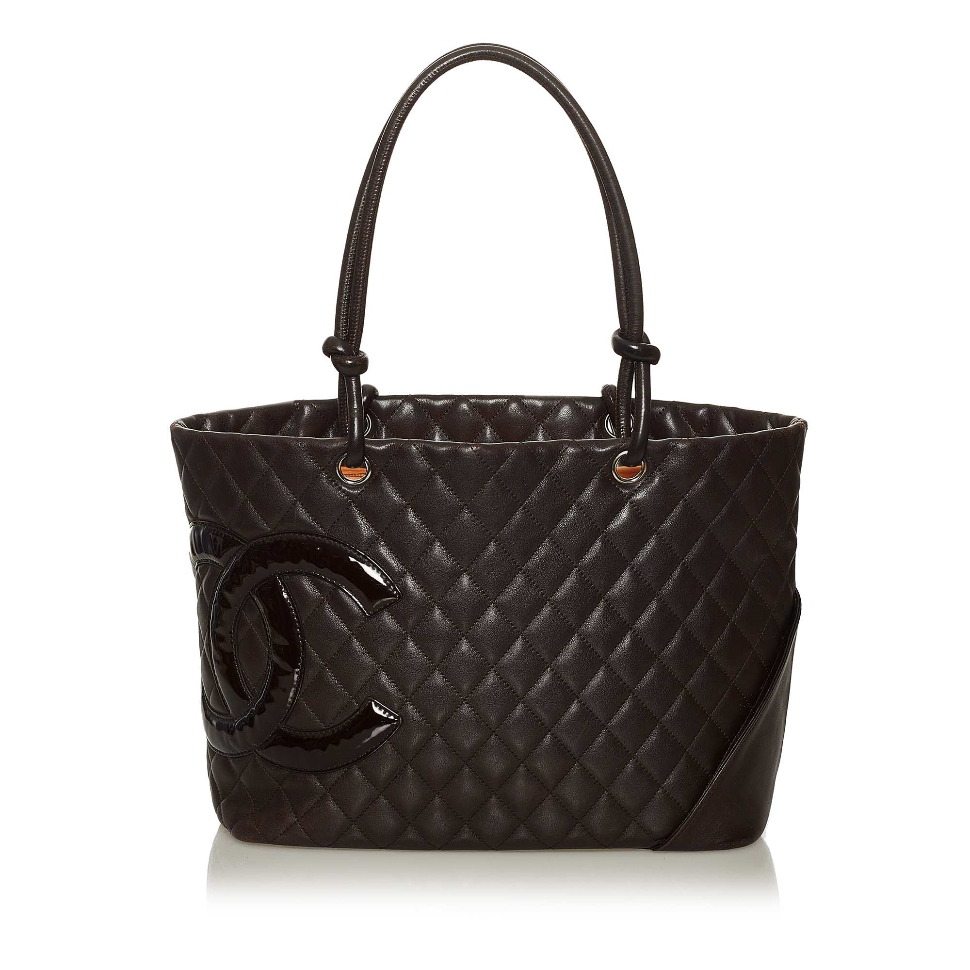 Vintage Black Cambon Ligne Tote Bag