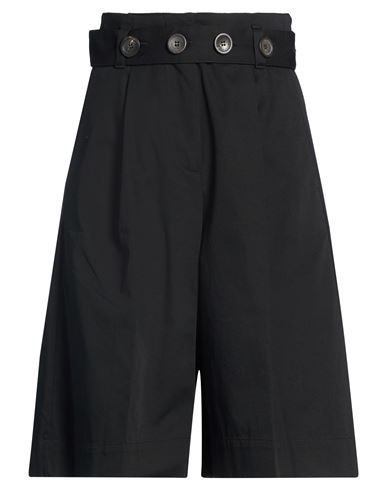 Woman Shorts & Bermuda Shorts Black Size XS Cotton