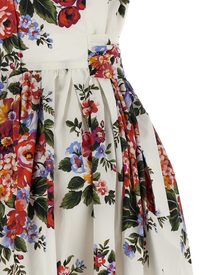 Flower Print Long Dress