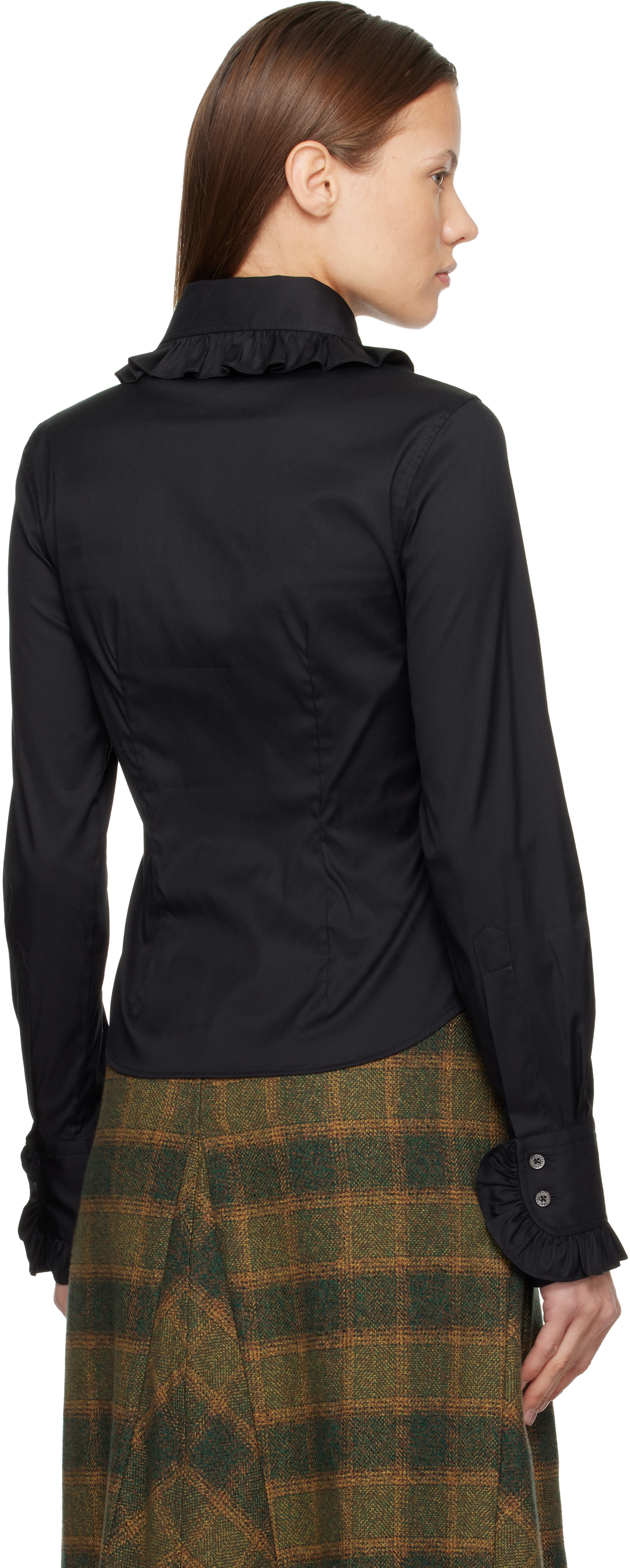 Black Toulouse Frill Shirt