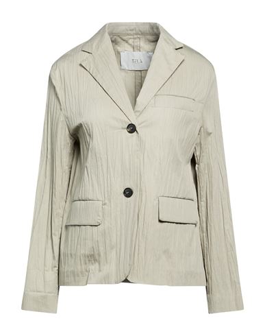 Woman Blazer Sage green Size 4 Cotton