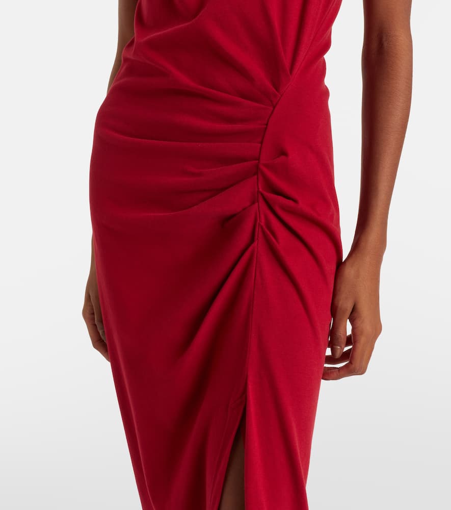 Nadela gathered cotton maxi dress