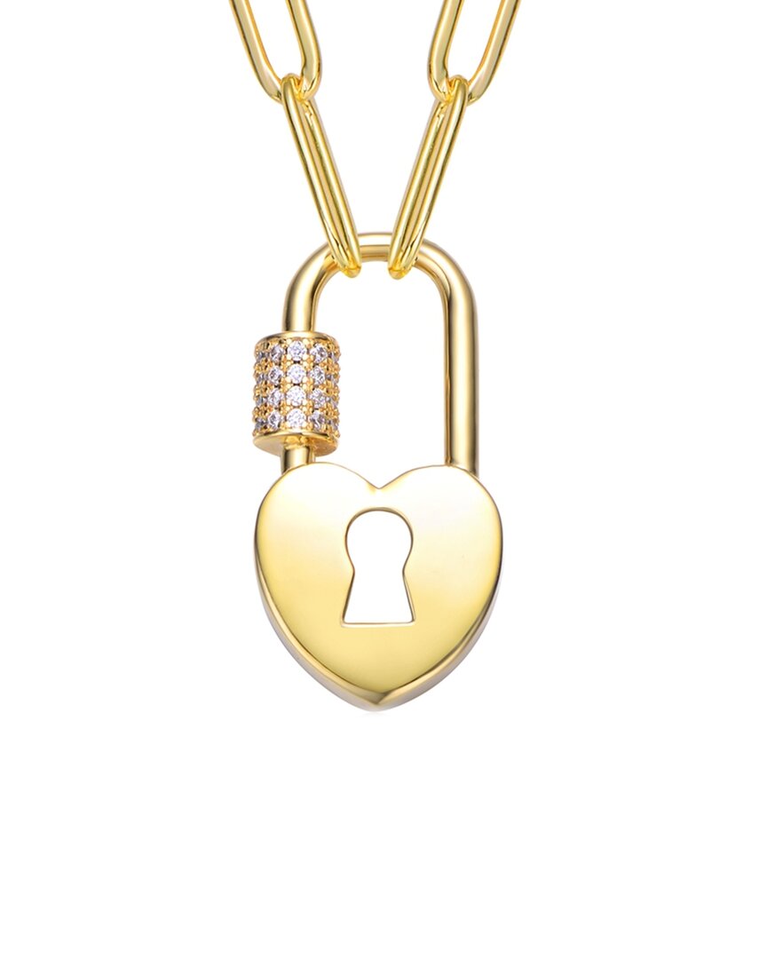 14K Plated Cz Necklace