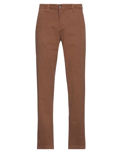 Man Pants Brown Size 28 Cotton, Elastane