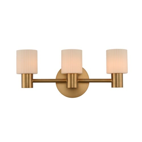Harlowe 3-Light 19" Bathroom Vanity Light in Winter Bra