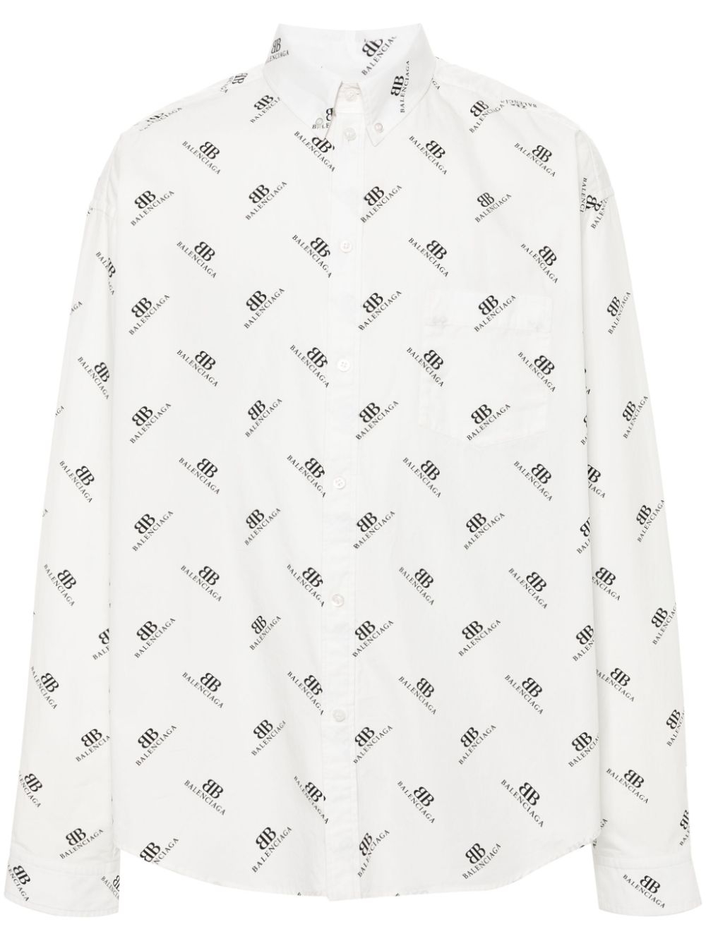 BB-print cotton T-shirt - White