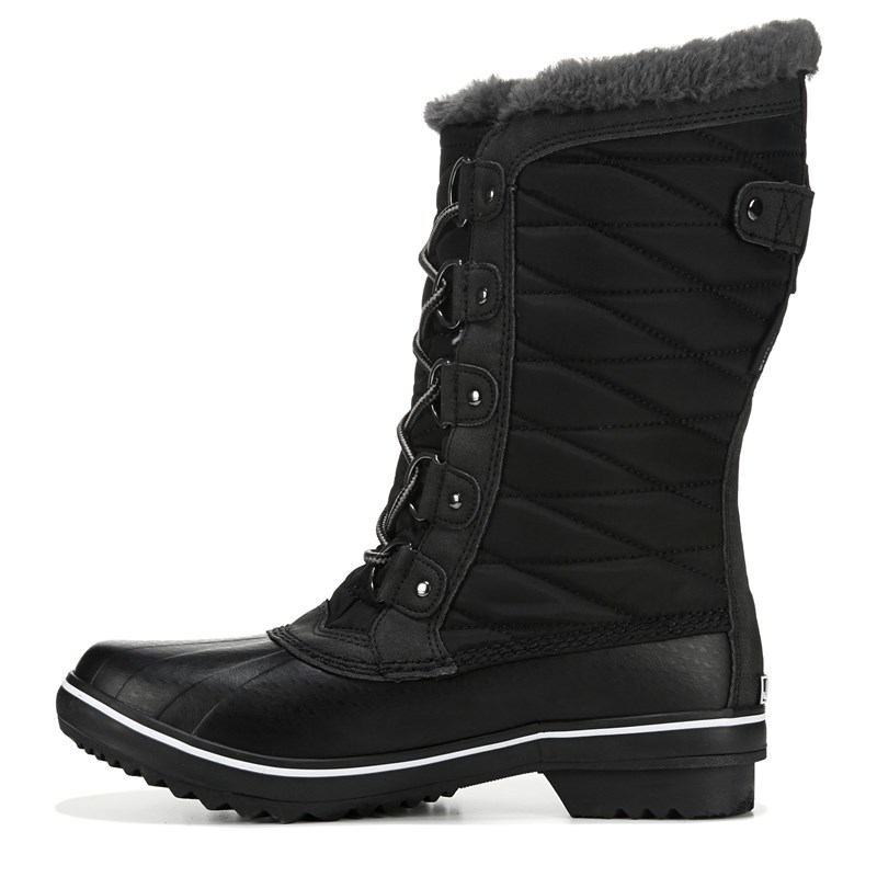 Women's Chilly Water Resistant Winter Duck Boots (Black)