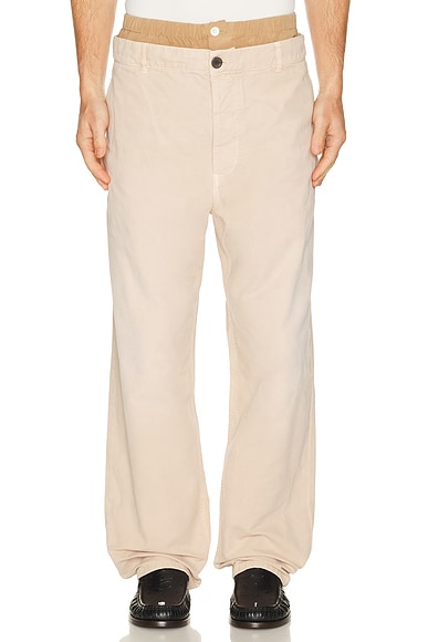 Marni Baggy Trousers in Cord - Brown. 46 also