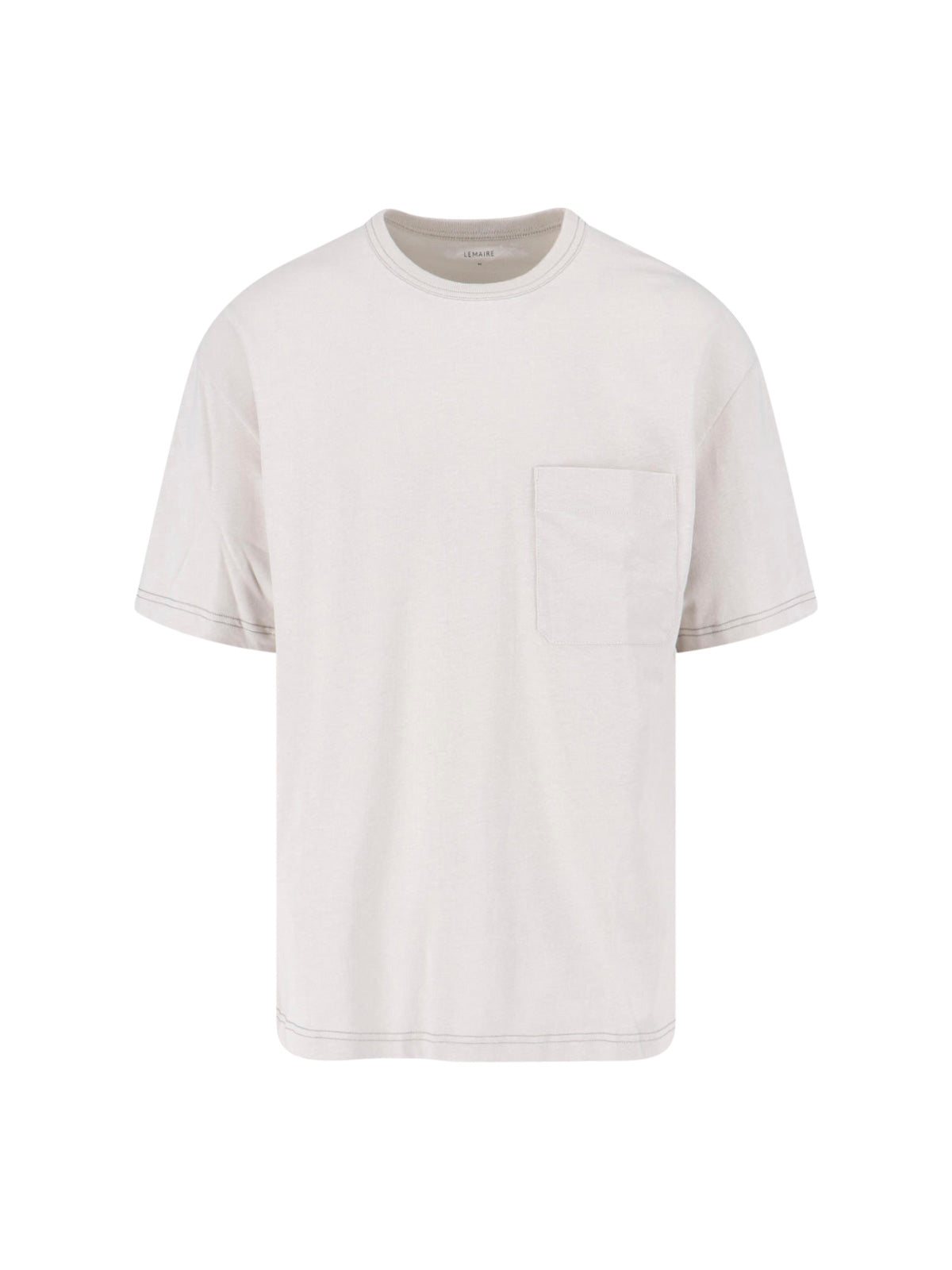 Cream Cotton-Linen T-Shirt