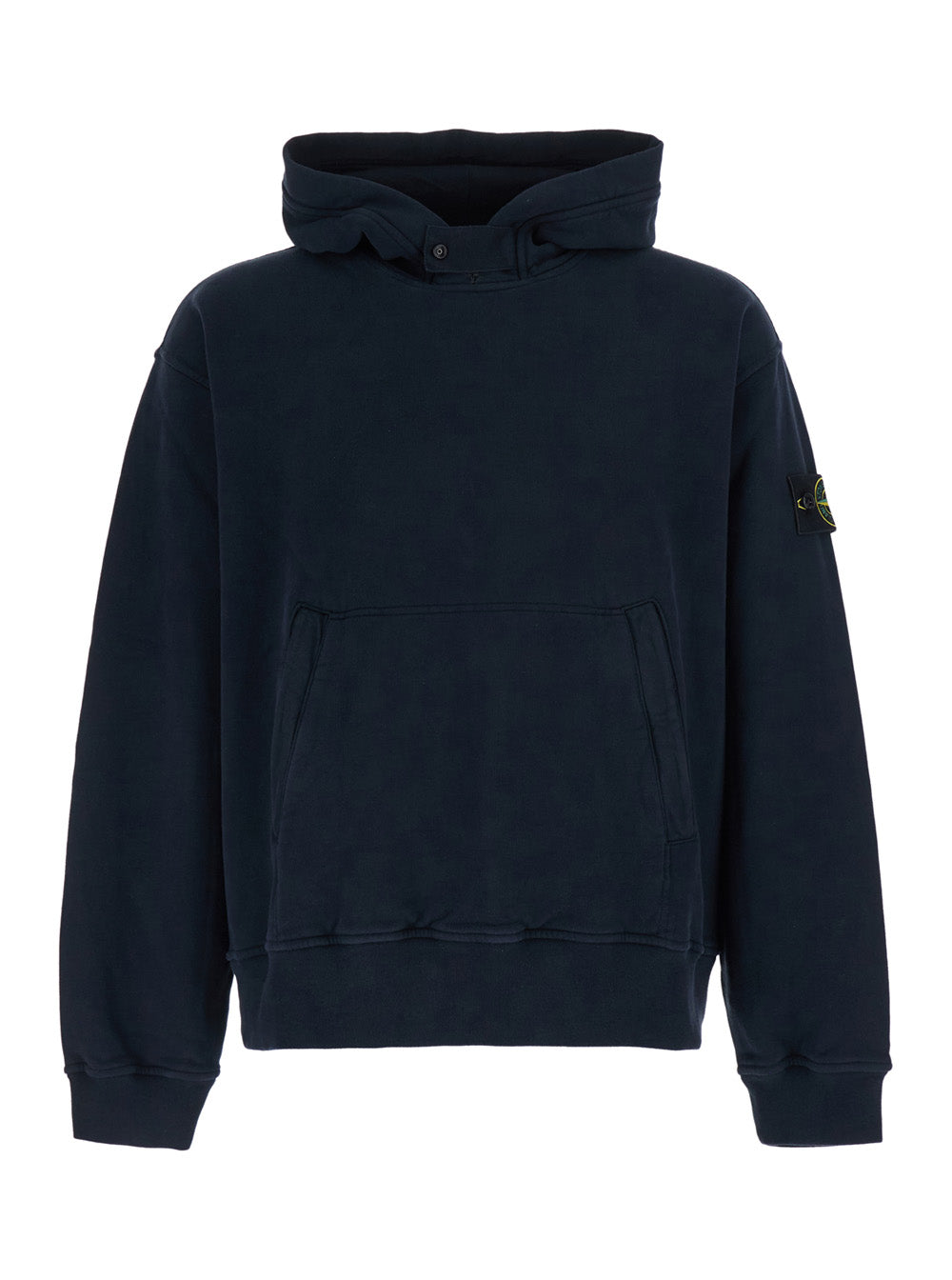 Cotton Hooded Hoodie — Navy