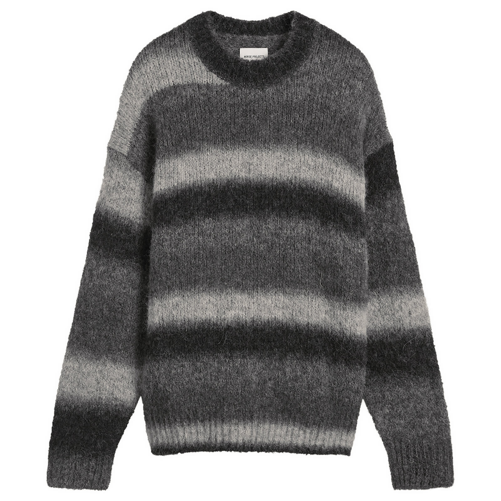 Men's Jonas Gradient Alpaca Sweater Charcoal Melange
