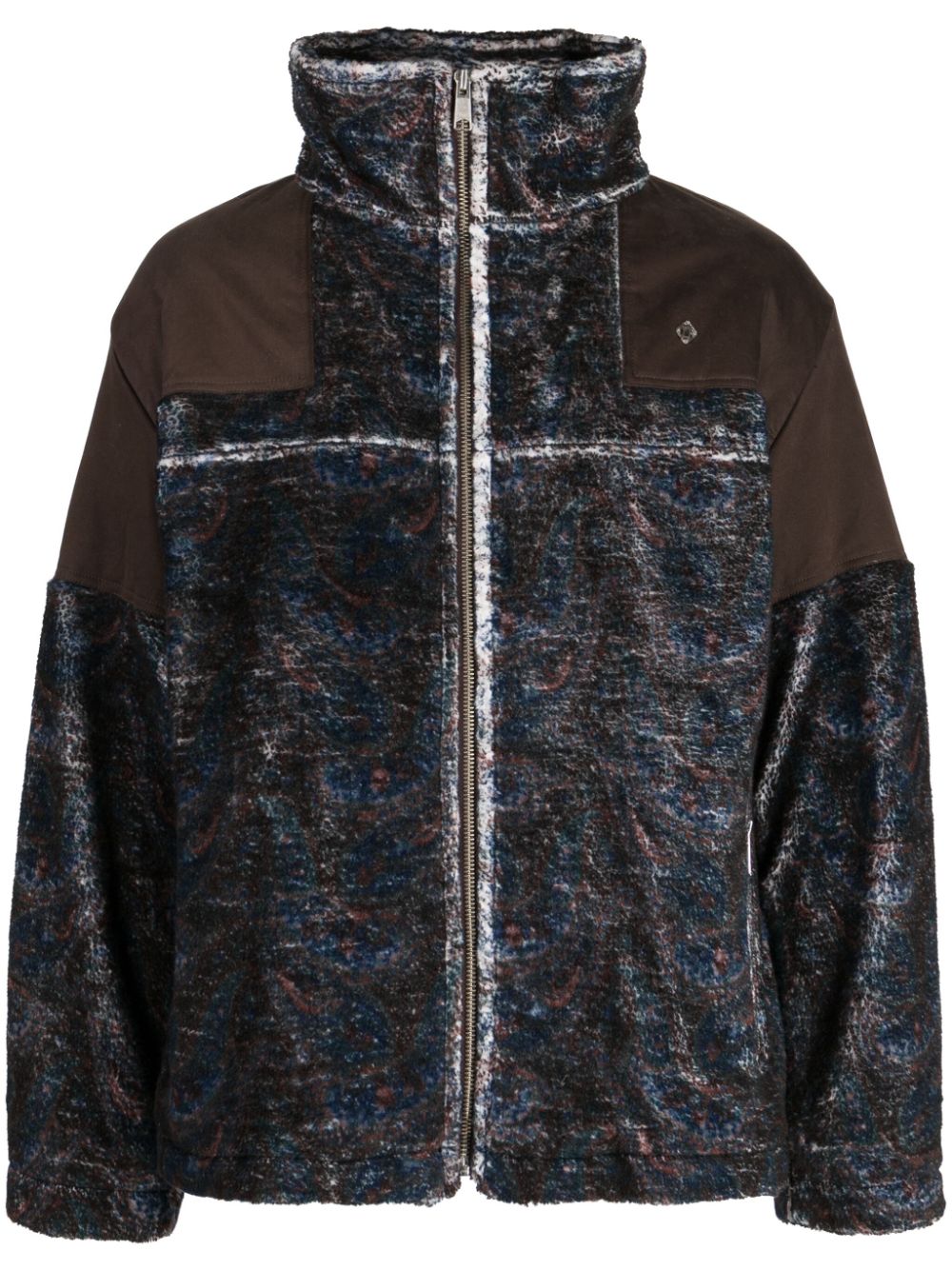 Graphic-print zip-up jacket - Multicolour