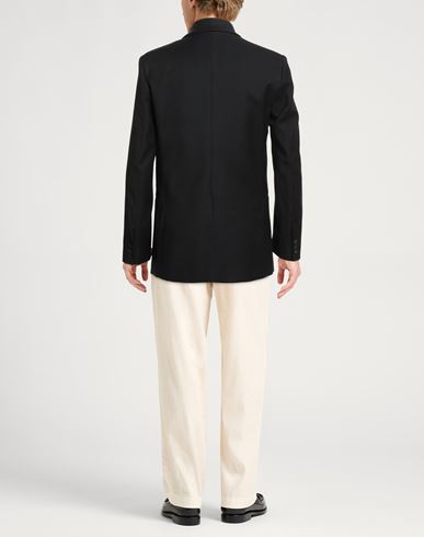 Man Blazer Black Size 36 Polyester, Virgin Wool, Elastane