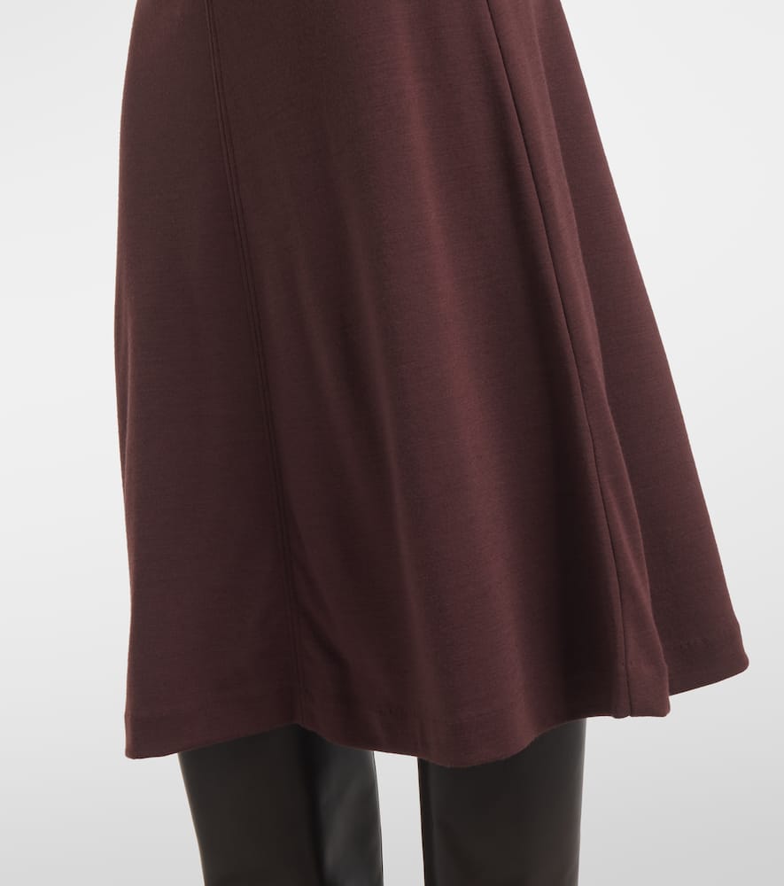 Wool midi dress