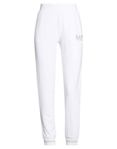 Woman Pants White Size XS Cotton, Elastane, Polyester, Metallic fiber