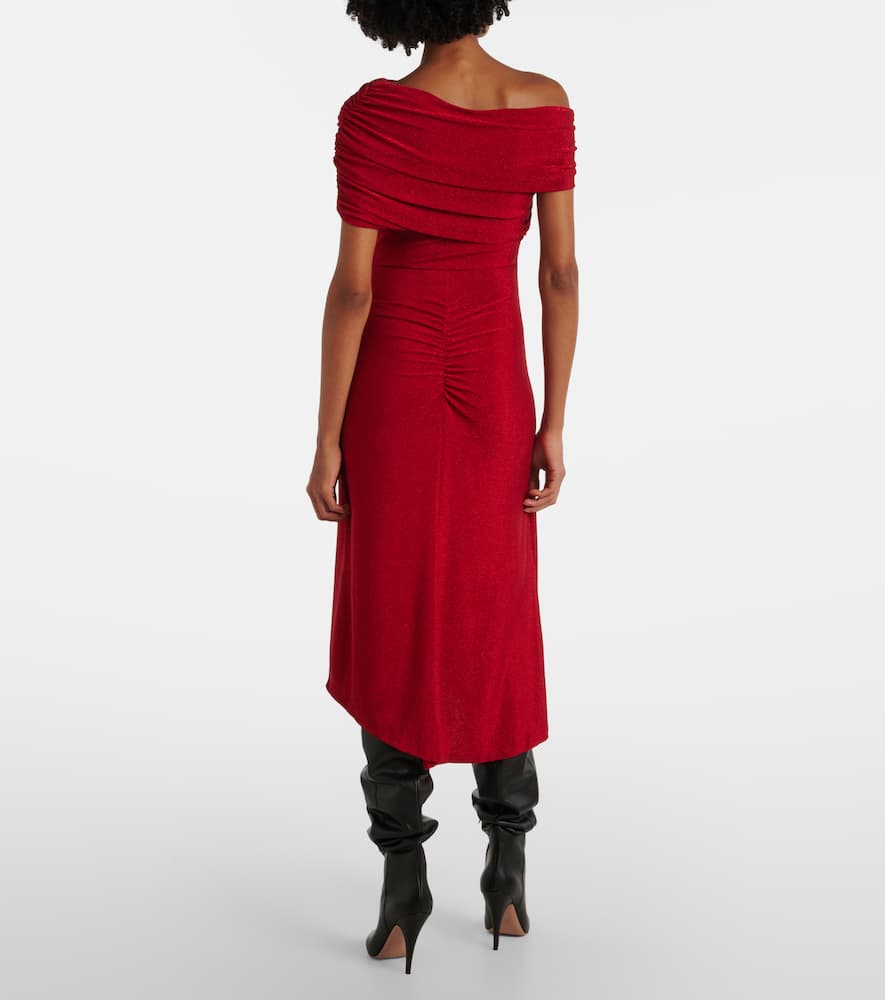 Agustin lamé midi dress