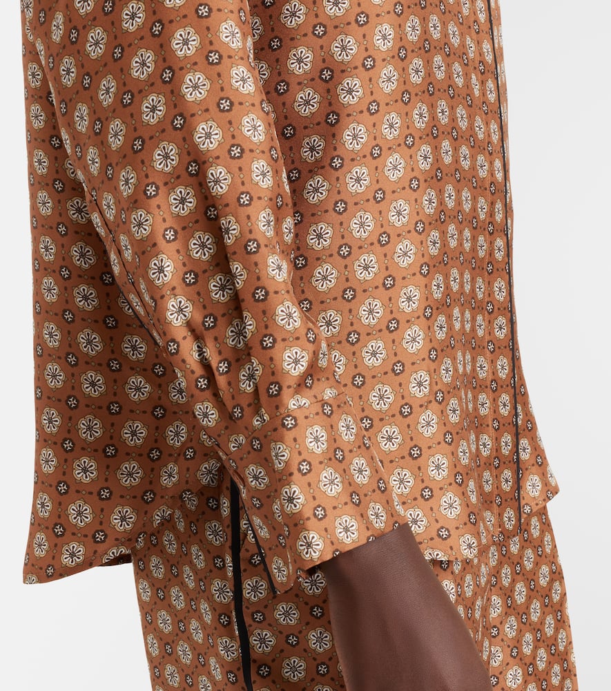 Graphic Dreams printed silk twill shirt