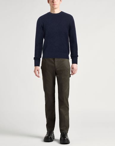 Man Sweater Navy Size XL Baby alpaca wool, Polyamide, Wool